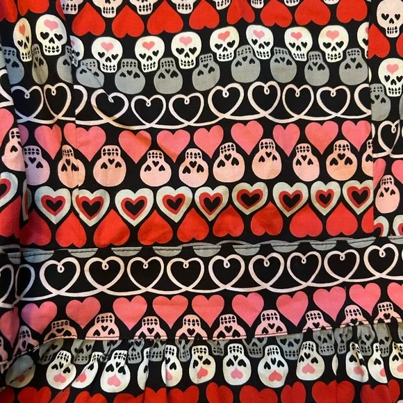 Folter I Heart Skulls Retro Dress Size (XL) - Picture 3 of 6